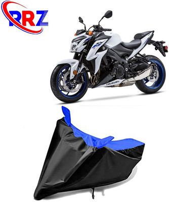 RRZ Waterproof Two Wheeler Cover for Suzuki(GSX-S1000 ABS, Black, Blue)