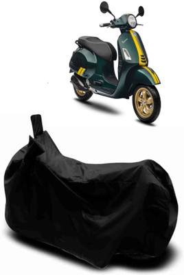 BigFly Waterproof Two Wheeler Cover for Vespa(Electric E-Sprint, Black)