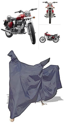 Amexride Two Wheeler Cover for Royal Enfield(Twin spark, Grey)
