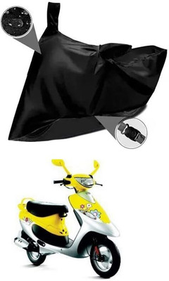 AASHTIK MART Two Wheeler Cover for TVS(Scooty Pep Plus, Black)