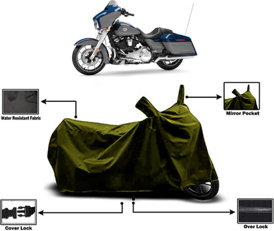 Amexride Two Wheeler Cover for Harley Davidson(Street Glide Special, Green)