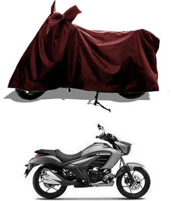 GROFATIK Two Wheeler Cover for Suzuki(Intruder, Maroon)