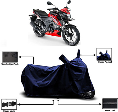 Amexride Two Wheeler Cover for Suzuki(Bandit, Blue)