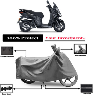 Amexride Two Wheeler Cover for Aprilia(SXR 160 BS6, Grey)