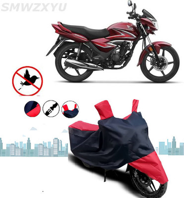 smwzxyu Waterproof Two Wheeler Cover for Honda(SR 160, Black, Red)