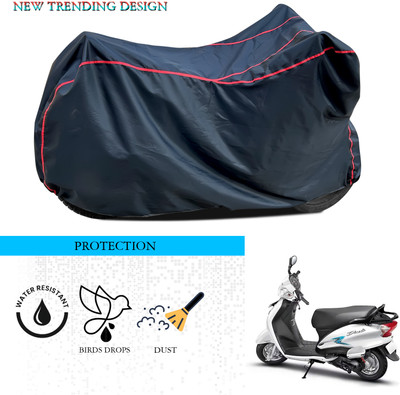 ANTHUB Waterproof Two Wheeler Cover for Hero(Duet VX 110CC, Black)
