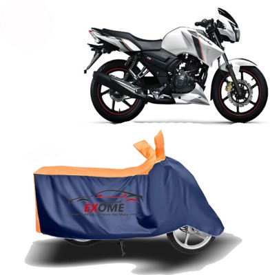 EXOME Two Wheeler Cover for TVS(Apache 150, Orange)