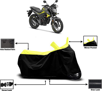 Amexride Two Wheeler Cover for Honda(CB Hornet 160R, Yellow)