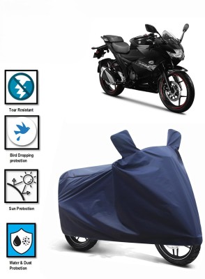 DeepShakshi AUTOMOTIVE Two Wheeler Cover for Suzuki(Gixxer SF, Blue)