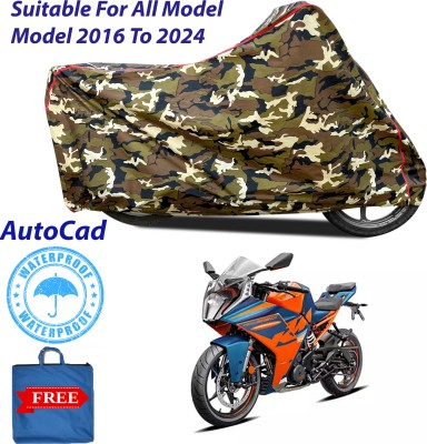 AUTOCAD Waterproof Two Wheeler Cover for TVS(Apache RTR 160 4V, Multicolor)