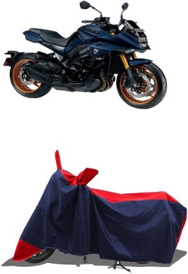 SUGASHRI Waterproof Two Wheeler Cover for Suzuki(Katana BS6, Red, Blue)