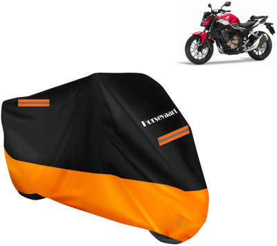 Horseyaart Waterproof Two Wheeler Cover for Honda(CB500F, Orange)