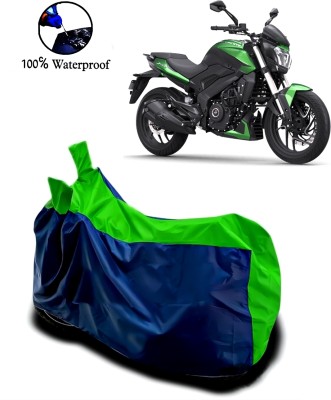 Autofly Waterproof Two Wheeler Cover for Bajaj(Dominar 400, Blue, Green)