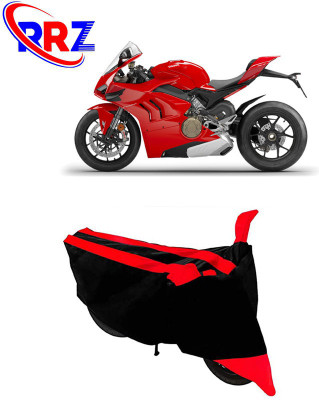 RRZ Waterproof Two Wheeler Cover for Ducati(Panigale, Black, Red)
