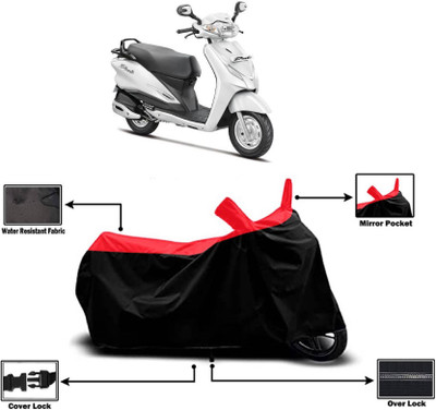 KEDIT Two Wheeler Cover for Hero(Duet VX 110CC, Red)