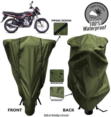 MADAFIYA Two Wheeler Cover for Bajaj(Platina, Green, Black)