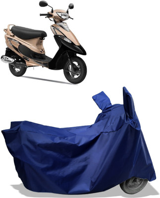 Amexride Two Wheeler Cover for TVS(Pep Plus BS6, Blue)