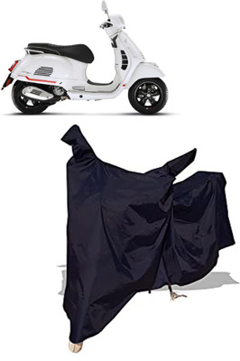 Amexride Two Wheeler Cover for Vespa(GTS Super 125, Black)