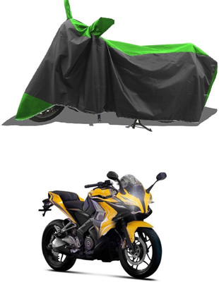 DeepShakshi AUTOMOTIVE Waterproof Two Wheeler Cover for Bajaj(Pulsar SS400 BS6, Green)