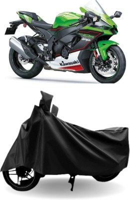 amtec Waterproof Two Wheeler Cover for Kawasaki(Ninja ZX 10R, Black)