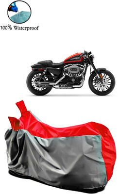 rakku Two Wheeler Cover for Harley Davidson(Roadster, Grey, Red)