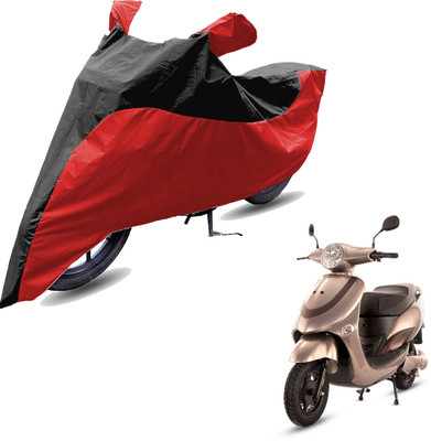 RiderShine Two Wheeler Cover for Hero(Electric Photon BS6, Red, Black)