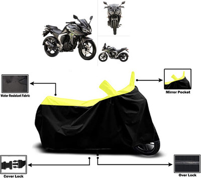 Amexride Two Wheeler Cover for Yamaha(Fazer, Yellow)