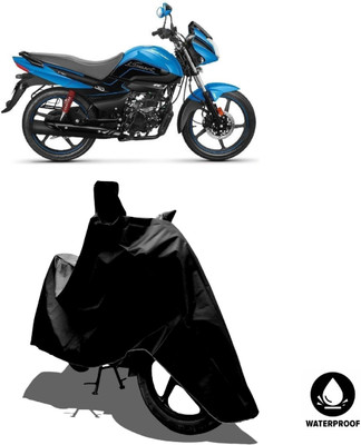 Amexride Waterproof Two Wheeler Cover for Hero(MotoCorp Splendor iSmart, Black)