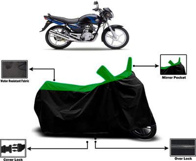 Amexride Two Wheeler Cover for Yamaha(Alba, Green)