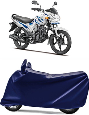 AUCTIMO Two Wheeler Cover for Suzuki(Hayate, Blue)