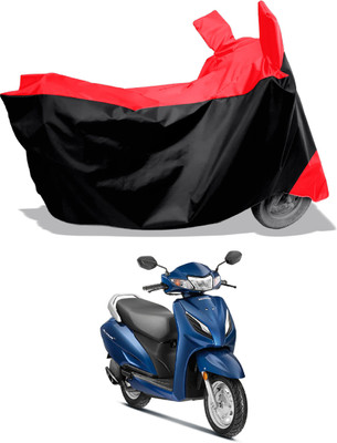 Amexride Two Wheeler Cover for Honda(Activa 6G, Black, Red)