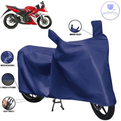 MADAFIYA Waterproof Two Wheeler Cover for Yamaha(R15S BS6, Blue)