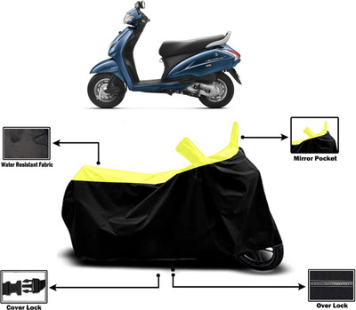 Amexride Two Wheeler Cover for Honda(Activa 3G, Yellow)
