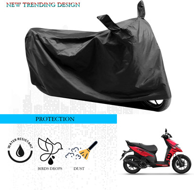 ANTHUB Waterproof Two Wheeler Cover for Aprilia(SR 160, Black)