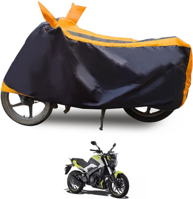 Euro Care Waterproof Two Wheeler Cover for Bajaj(Dominar 250, Orange, Black)