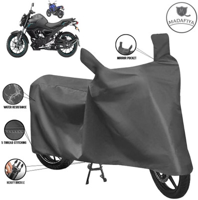 MADAFIYA Waterproof Two Wheeler Cover for Yamaha(FZ-S Fi Version 3.0, Grey)
