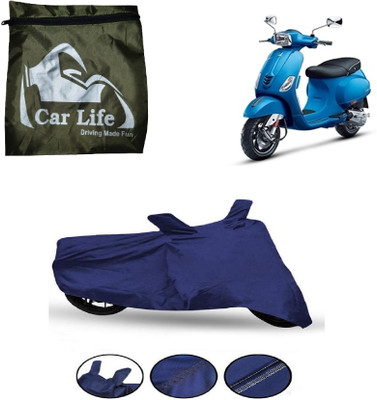 Car Life Waterproof Two Wheeler Cover for Vespa(Vespa VXL 125, Blue)