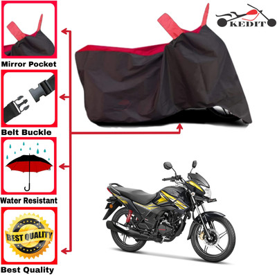 KEDIT Two Wheeler Cover for Honda(SP125, Red, Black)