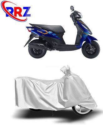 RRZ Waterproof Two Wheeler Cover for Suzuki(Let's, White)