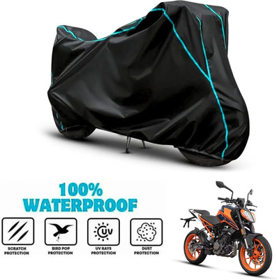 ANTHUB Waterproof Two Wheeler Cover for KTM(Duke 200, Black)