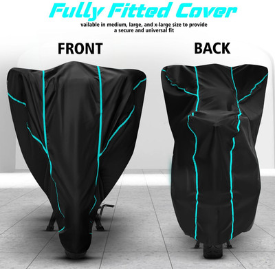 OliverX Waterproof Two Wheeler Cover for Honda(Shine, Black, Blue)