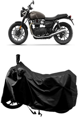 AutoKick Two Wheeler Cover for Triumph(Street Twin BS6, Black)