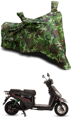 MMSSTAR Waterproof Two Wheeler Cover for Hero Electric(Electric NYX e5 BS6, Green)