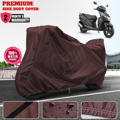 xodi Waterproof Two Wheeler Cover for Honda(Dio, Maroon, Black)