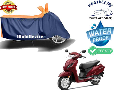 Mobidezire Waterproof Two Wheeler Cover for Honda(Activa, Blue, Orange)