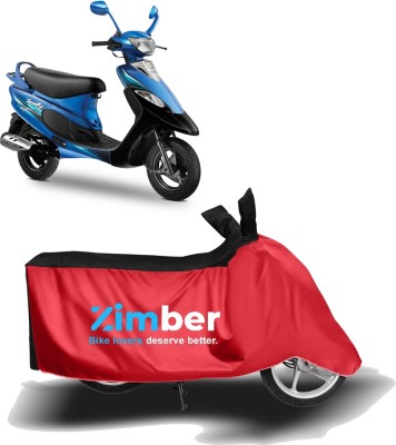 THE REAL ARV Two Wheeler Cover for TVS(Scooty Pep+, Red, Black)