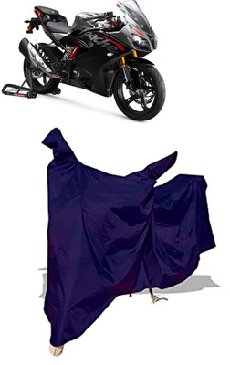 Amexride Two Wheeler Cover for TVS(Apache RTR 310, Blue)