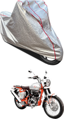 PAGORA Waterproof Two Wheeler Cover for Royal Enfield(Bullet Trials 350, Silver)