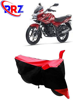 RRZ Waterproof Two Wheeler Cover for Bajaj(Discover 150 f, Black, Red)