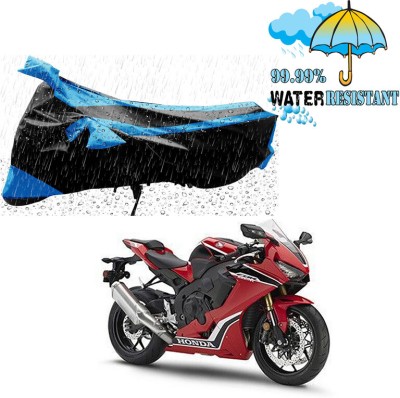 Genipap Two Wheeler Cover for Honda(CBR 1000RR, Black, Blue)